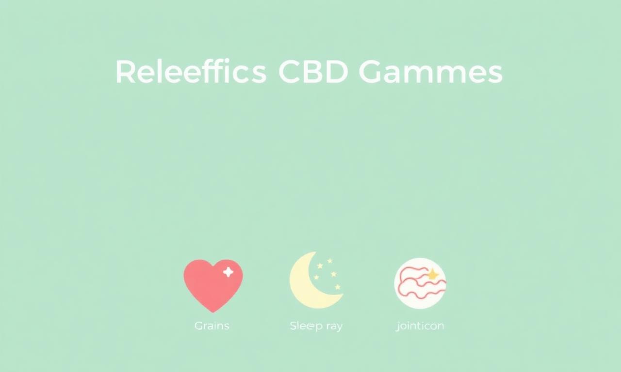 Infographic showing wellness benefits of TruRelieve CBD Gummies